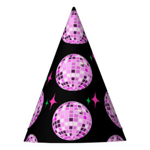 Chapeaux De Fêtes Fête Noire Pink Purple Disco