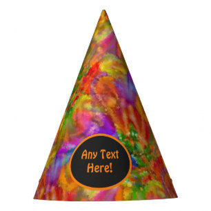 Chapeaux De Fêtes Feu de fête coloré - ajouter nom / texte