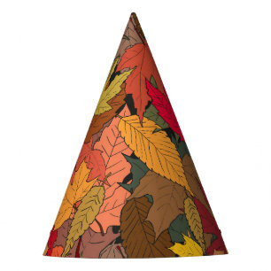 Chapeaux De Fêtes Feuilles d'automne colorées