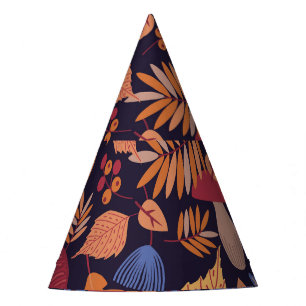 Chapeaux De Fêtes Feuilles D'Automne, Illustration De Champignons Vi