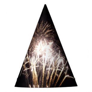 Chapeaux De Fêtes Feux d'artifice blancs et or I Célébration patriot