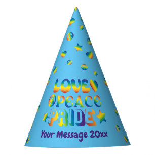 Chapeaux De Fêtes Fierté de paix d'amour