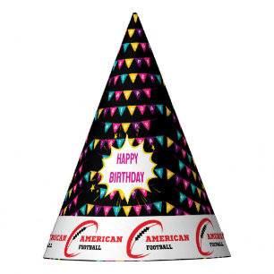 Chapeaux De Fêtes Fille de football Équipe de joueur Anniversaire