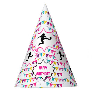 Chapeaux De Fêtes Fille de footballeuse anniversaire