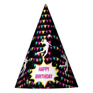 Chapeaux De Fêtes Fille de volleyball Joueur Anniversaire