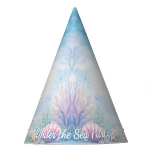 Chapeaux De Fêtes Fille pastel sous l'océan Océan Mignon Anniversair