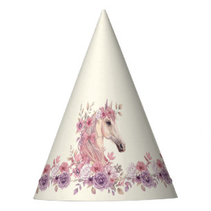 Chapeaux De Fêtes Filles Jolis Petits Chevaux Floral Pastel Cheval