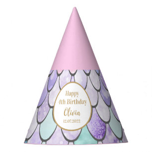 Chapeaux De Fêtes Filles mignonnes Sirène 1er fête d'anniversaire Ca