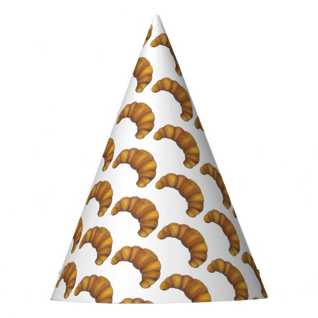 Chapeaux De Fêtes Flaky Hot Croissant Pâtisserie Français (Devant)