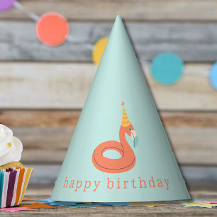 Chapeaux De Fêtes flamant rose gonflable pour enfants fête d'anniver