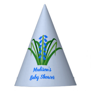 Chapeaux De Fêtes Fleurs de Jacinthe Bleue Bébé Garçon Baby Shower d