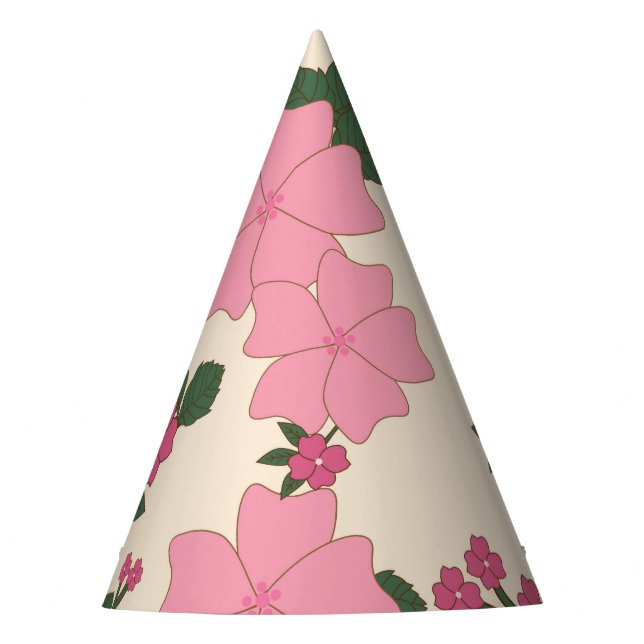 Chapeaux De Fêtes Fleurs Roses, Motif Floral, Motif De Fleurs (Devant)