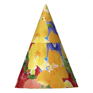 Chapeaux De Fêtes Fleurs sauvages : Floral répété sans joint