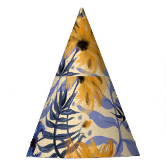 Chapeaux De Fêtes Floral Abstrait : Aquarelle Motif moderne