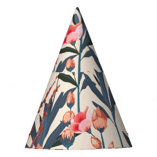 Chapeaux De Fêtes Florales de jardin : Vintage botanique tropical