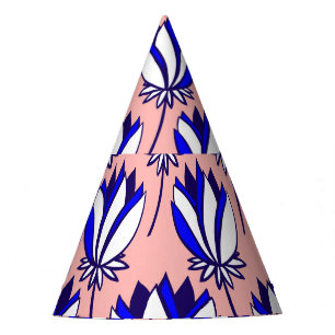 Chapeaux De Fêtes Flore symétrique : Motif Vintage coloré