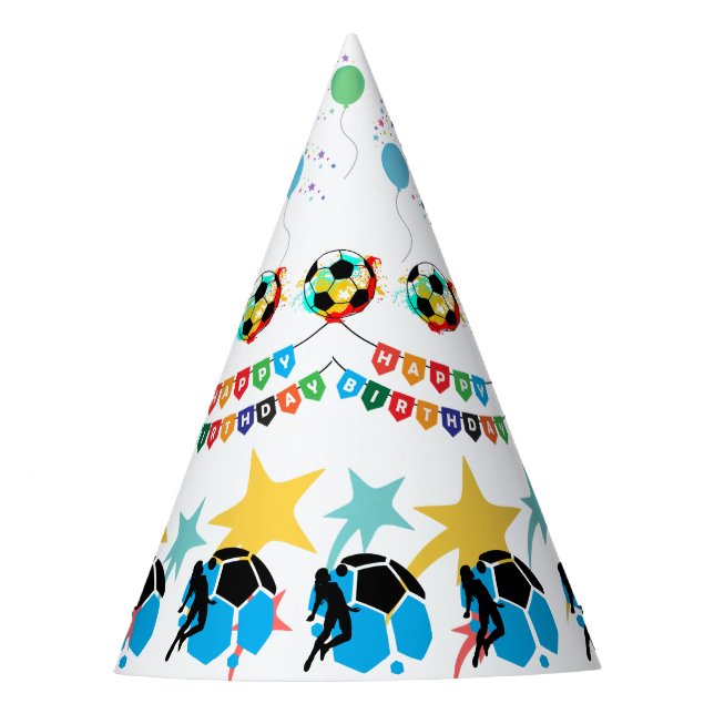 Chapeaux De Fêtes Football Girl Birthday, Football Player Gift Party (Devant)