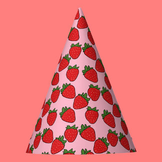 Chapeaux De Fêtes Fraise Anniversaire Thème de fête