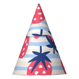 Chapeaux De Fêtes Framboise Art : Motif doux sans couture