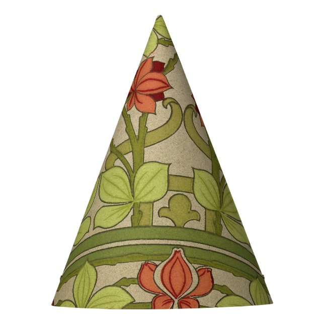 Chapeaux De Fêtes Frieze Bordure Art Nouveau Floral (Devant)