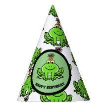 FROG CASQUETTE DE FÊTE D'ANNIVERSAIRE AVEC CONCEPT