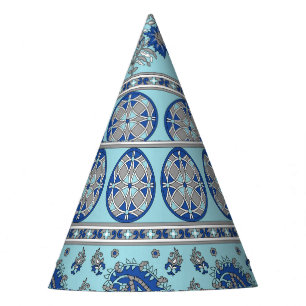 Chapeaux De Fêtes Frontière asiatique de Paisley : Design traditionn