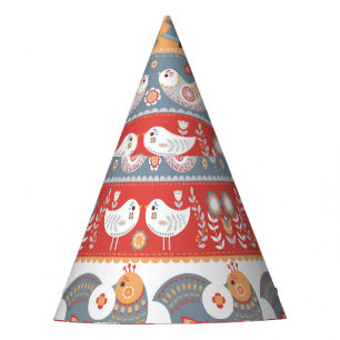 Chapeaux De Fêtes Frontières scandinaves : design textile vintage.