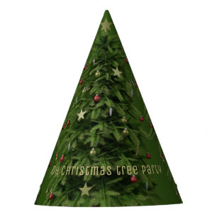 Chapeaux De Fêtes Fun Green Christmas Tree Papier Casquette de fête