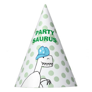 Chapeaux De Fêtes Funny Cowboy Trex Dinosaur Anniversaire de enfant