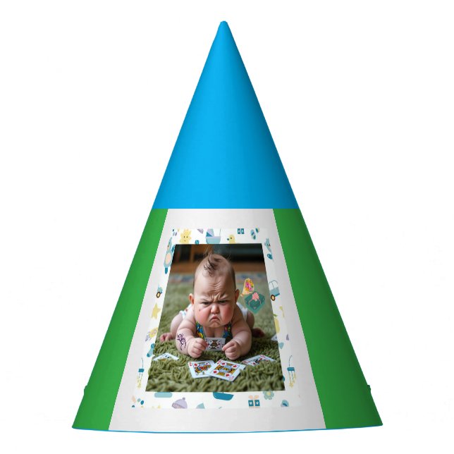 Chapeaux De Fêtes Funny Mad Baby Playing Cards (Devant)