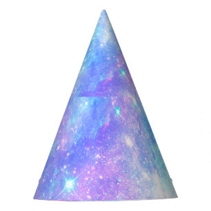 Chapeaux De Fêtes Galaxie magique : Rose Blue Star Imprimer