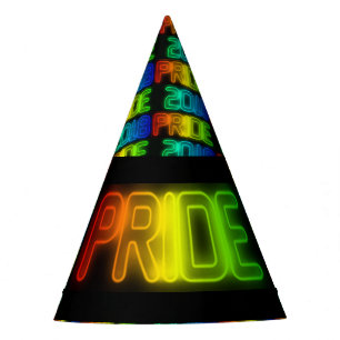 Chapeaux De Fêtes Gay pride 2018 Rainbow Flag LGBT Typographie