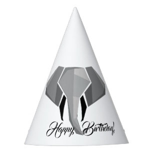 Chapeaux De Fêtes Geometrics Elephant Head Anniversaire