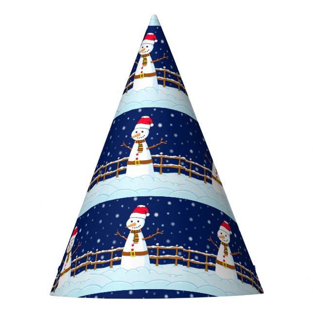 Chapeaux De Fêtes Givré le bonhomme de neige (Devant)