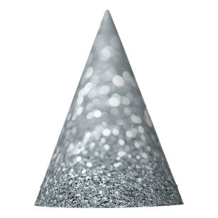 Chapeaux De Fêtes Glitter Princess Silver Sparkle Glamour 