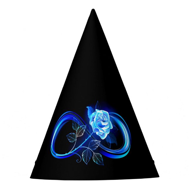 Chapeaux De Fêtes Glowing infinity with blue rose (Devant)