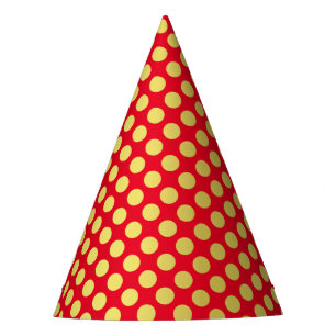 Chapeaux De Fêtes Gold Polka Dot Red Party Casquette