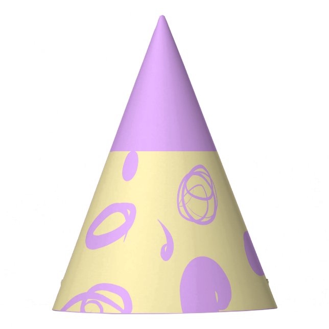 Chapeaux De Fêtes Gorro De Fiesta motifs linéaires et taches design  (Devant)
