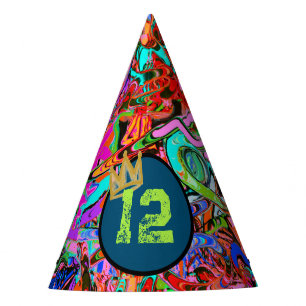 Chapeaux De Fêtes Graffiti avec couronne et âge