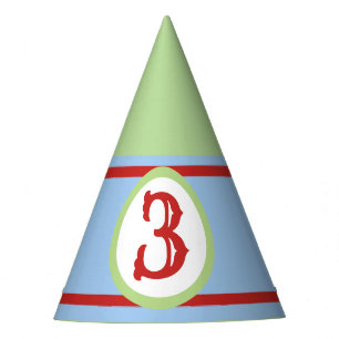 Chapeaux De Fêtes Green Baby Blue Red Numéro personnalisé