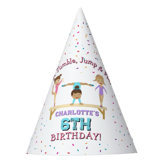 Chapeaux De Fêtes Gymnastique Enfants Fille Anniversaire Thème de fê (Devant)