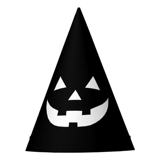 Chapeaux De Fêtes Halloween noir blanc Jack-o'-lantern effrayant (Devant)