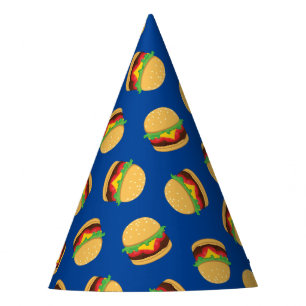 Chapeaux De Fêtes Hamburger Anniversaire Fête Burger Casquette