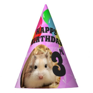 Chapeaux De Fêtes Hammyville - Cute Hamster Fuschia Gems