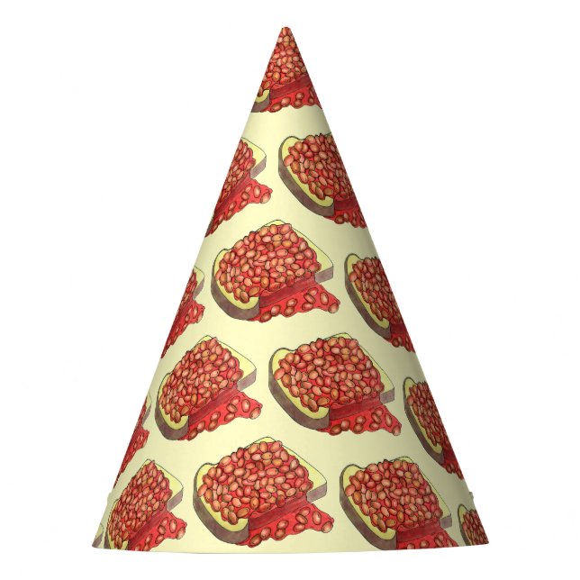 Chapeaux De Fêtes Haricots au four Royaume-Uni Cuisine britannique (Devant)