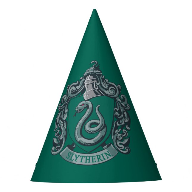 Chapeaux De Fêtes Harry Potter | Blason de Serpentard Vert (Devant)