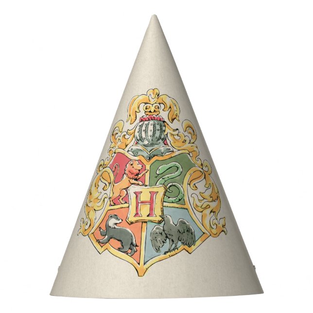 Chapeaux De Fêtes Harry Potter Cimier de Poudlard Premier anniversai (Devant)