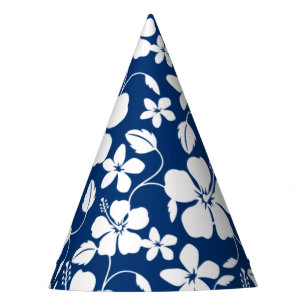 CHAPEAUX DE FÊTES HAWAIIAN HULA (HIBISCUS) NAVY