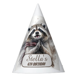 Chapeaux De Fêtes Hivernal Vibes Raccoon - Casquette de fête d'anniv