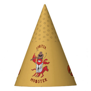 Chapeaux De Fêtes Homard Homard 🦞 Drôle Cartoon Gangster